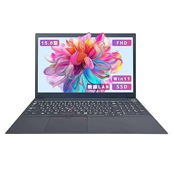 Lenovo ノートPC 15.6インチ ブラック Win11 Office PASOUL ノートパソコン Windows11 Microsoft Office付 SSD 256GB